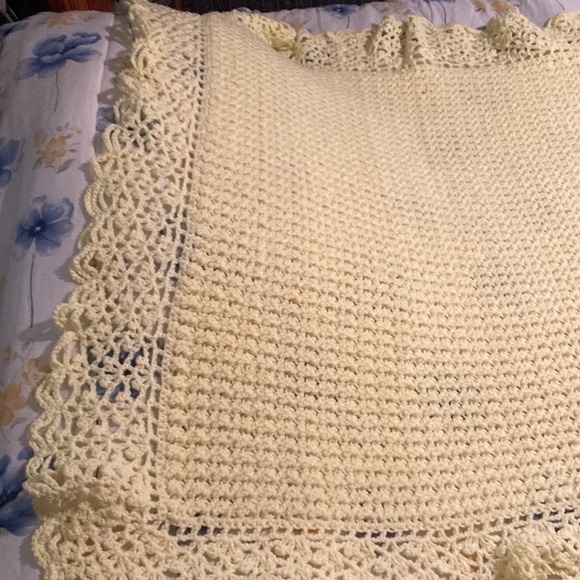 Hand Crocheted Oversized Afghan - 66” x 90” - Picture 7 of 15